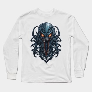 Virning alien in funny style Long Sleeve T-Shirt